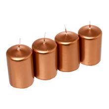 Adventní svíčky 40/60 metalické v bronzové barvě.