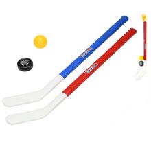 Hokejka s míčkem a pukem, 71 cm, 2 kusy