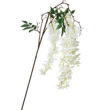 Umělé květy Visteria krémová 85cm