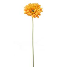 Umělá gerbera v oranžové barvě s délkou 44 cm.