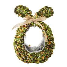 Obal zajíc z proutí s ozdobou