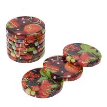 Mix ovocných víček s jahodovým motivem.