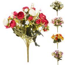 Kytice umělých květin Ranunculus s pěti květy, 35 cm.