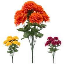 Kytice chryzantém v mixu barev, 10 kusů, 44 cm.
