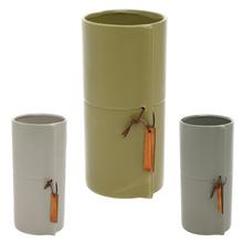 Keramický obal v japonském stylu, mix barev, výška 23 cm, průměr 11 cm.