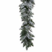 Tenká kulatá girlanda zasněžená 2m.