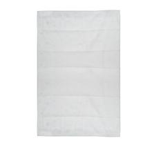 Bílý ubrus se stříbrnými vločkami, rozměr 90x140 cm.