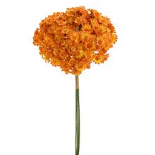 Umělé květiny svazek achilea oranžová 32 cm.