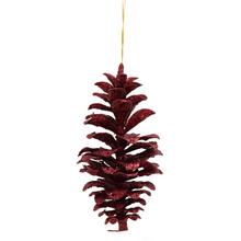 Velký bordový šiška s lesklým povrchem.