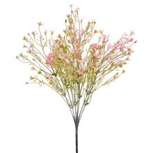 Umělé květiny zápich s růžovými květy.