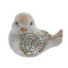 Keramická ptáček s detaily na těle.