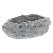 Obal na květiny ve tvaru kamene, šedý