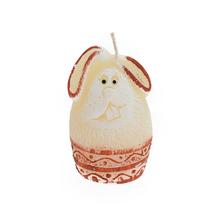 Mini zajíc ve tvaru vajíčka v ecru barvě.