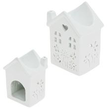 AROMALAMPA DOMČEK PORCELÁN 9x7x12CM BIELA