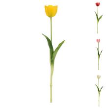 Umělé tulipány v mixu barev, 40 cm vysoké.