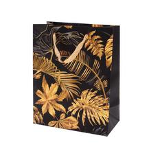 AGB1023003 TAŠKA darč.20x25x10cm GOLD LEAVES