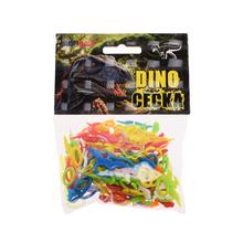Céčka DINO - barevné plastové hračky v balení.
