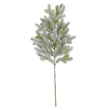 Ozdobný konár čečiny se sněhem 65 cm.