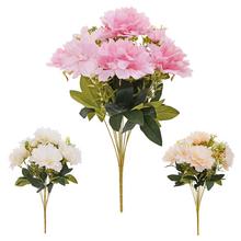 Umělá kytice pivoňky s heléborou, mix barev.