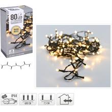 LED světýlka s teplou bílou barvou, 80 LED, délka 6m.