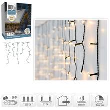 Vánoční LED rampouchy s teplou bílou barvou.