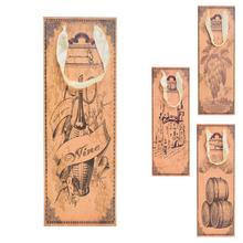 Dárková taška na víno s dekorativním vzorem.