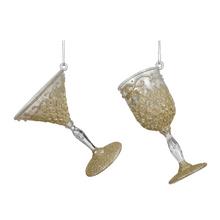 Ozdobný pohár na vánoční stromeček, plastový, 4.3cm x 10cm x 3.8cm.