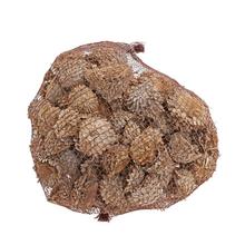 Bělené šišky v síťce, 1 kg, velikost 4-7 cm.