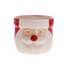 Obal s Mikulášem, keramický květináč