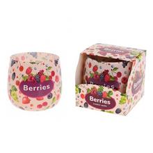 Aromatická svíčka Berries ve skleněném obalu.