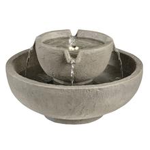 Dvojvrstvová miska fontána se solárním pohonem.