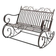 Hojdacia lavica bordová oceľ vonkajšia 92/113/90cm