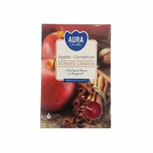 Svíčky s vůní jablka a skořice.